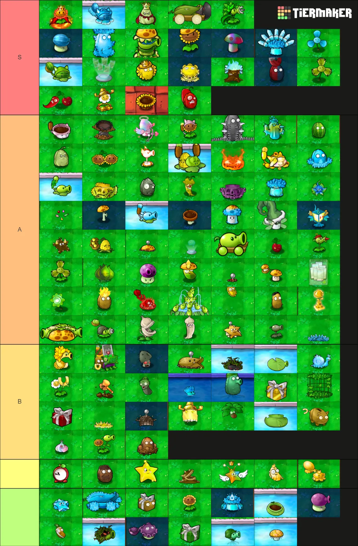 pvz hybrid plants tier list.